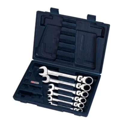 Abbildung von KS TOOLS 503.4859 Ratschen Ringgabelschlüsselsatz 72 19, 8 Chrom Vanadium Stahl