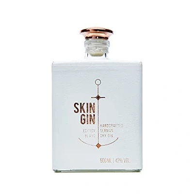 Abbildung von Skin Gin Handcrafted German Edition Blanc Manufaktur aus dem Alten Land Koriander Grapefruit Limetten 42% 500ML