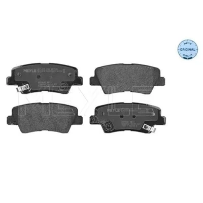 Abbildung von MEYLE 025 249 3415/W Bremsbelagsatz ORIGINAL Quality Hinterachse mit akustischer Verschleißwarnung Anti Quietsch Blech HYUNDAI: Tucson, Sonata V