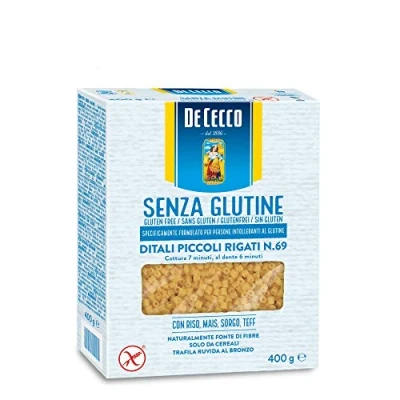 Abbildung von 10x De Cecco Ditali Piccoli Rigati 400g senza Glutine Glutenfrei pasta nudeln