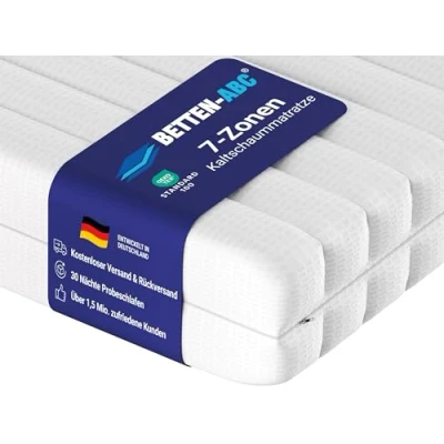 Abbildung von OrthoMatra KSP 500 XXL, Matratze in Härtegrad H4, 7 Zonen / RG30 Höhe ca. 16 cm/Bezug waschbar, Größe 200 x cm