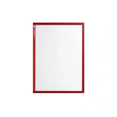 Abbildung von Legamaster 7 635602 Magnetische Dokumentmappen, DIN A4, 5 Stück, roter Rahmen, transparente PVC Fläche