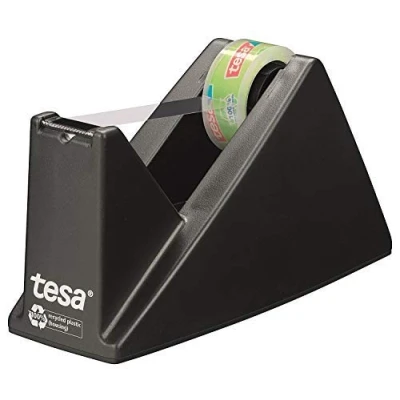 Abbildung von tesa Easy Cut® Tischabroller Economy ecoLogo®, inkl. 1 Rolle tesafilm® / Büro Spar Set (3X Nur Abroller)