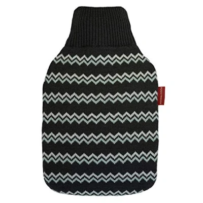 Abbildung von Wärmflasche Klassik 1,8 l mit Strickbezug Zick Zack