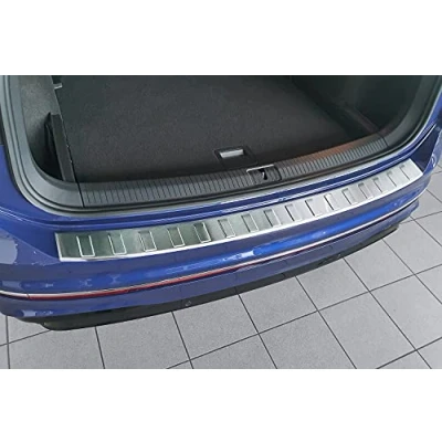 Abbildung von teileplus24 L563 Ladekantenschutz kompatibel mit VW Tiguan 2 und Allspace 2016 2022 V2A Edelstahl Abkantung
