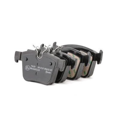Abbildung von BREMBO P 86 029 Bremsbelagsatz für Verschleißwarnanzeiger vorbereitet ohne Zubehör VOLVO: V60 II, XC90 S90 JAGUAR: XF Sportbrake, F Pace