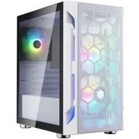 Abbildung von SilverStone Technology Fara H1M PRO Micro ATX Gaming Computer Chassis mit ARGB Beleuchtung, Weiss, weiß, SST FAH1MW