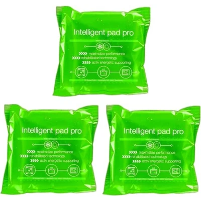 Abbildung von 3er Set Kühlpacks Kühlpads MADE IN GERMANY 15x15 cm Kalt &amp; Warm Kompresse Prellungen Insektenstiche Schmerzen Gel Kühlkissen Kühlakku (Grün)