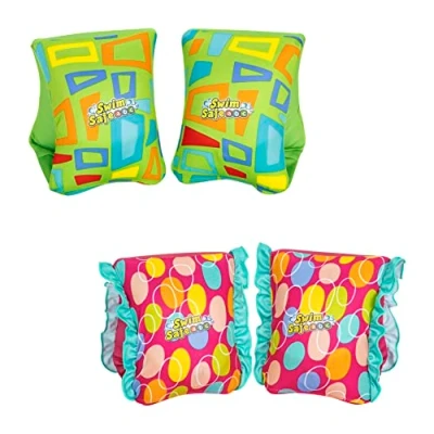 Abbildung von Bestway Swim Safe ABC Schwimmflügel mit Textilbezug Stufe C 1 3 Jahre, sortiert, 38 x 14 cm