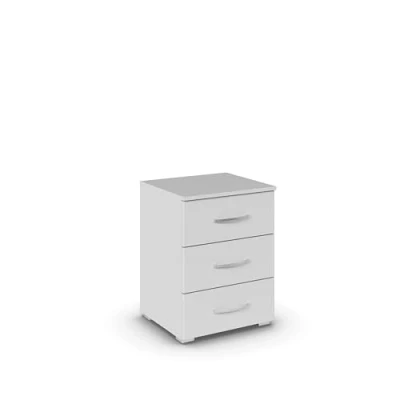 Abbildung von rauch Nachtkommode &quot;Pure by Aditio&quot;, im minimalistischem Design, 3 Schubladen mit Softclose Funktion
