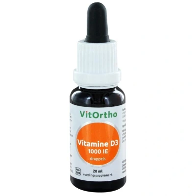 Abbildung von Vitortho Vitamin D3 1000IE 20ml Tropfen