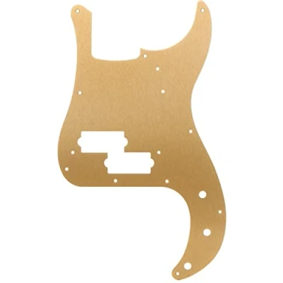 Abbildung von Fender 099 2020 000 10 Hole Mount 1 Ply Gold Anodized &#039;57 Precision Bass Pickguard