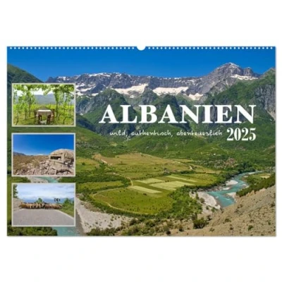 Abbildung von Albanien wild, authentisch, abenteuerlich (Wandkalender 2025 DIN A2 quer), CALVENDO Monatskalender