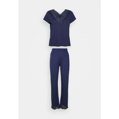 Abbildung von Lascana Pyjama, Damen, Größe: 40/42, Nachtblau