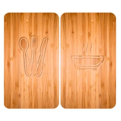 Abbildung von WENKO Herd Abdeckplatte &quot;Lunch&quot;, (Set, 2 tlg.), aus gehärtetem Glas von