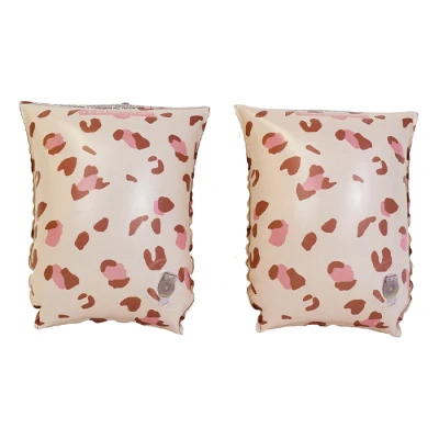 Abbildung von Swim Essentials Schwimmflügel 2 6 Jahre Alt Pink Leopard 17 x 9 18 cm