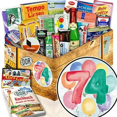 Abbildung von Geschenke zum 74. Geburtstag/Geschenke 74 Geburtstag Mann/Ost Paket