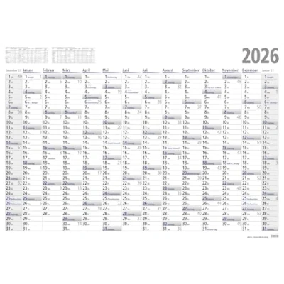 Abbildung von 2026 ADINA Plakatkalender Wandkalender A0 119x84cm Lieferung: gefaltet