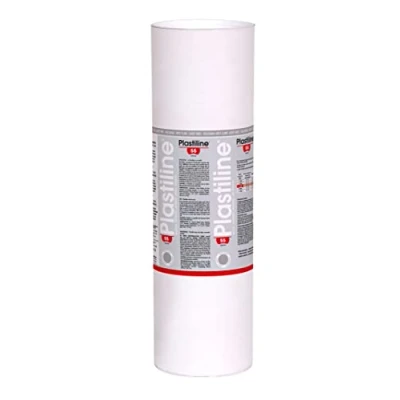 Abbildung von J.Herbin 10655T Packung Modelliermasse Plastiline für den Modellbau, 10 kg, zum modelieren, H55 medium, 1 Pack, Hellgrau