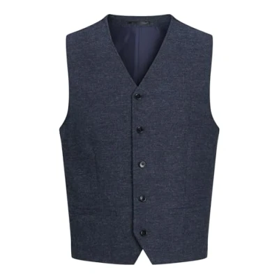 Abbildung von Jack &amp; Jones Premium Jprwinter Twill Waistcoat Weste, Herren, Größe: 46, Dark navy
