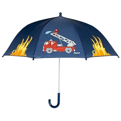 Abbildung von Playshoes Stockregenschirm Stockschirm Unisex Kinder,Feuerwehr