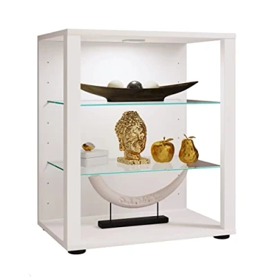 Abbildung von VCM Standvitrine Holz Glas Stand Vitrine Sammelvitrine Glasol S