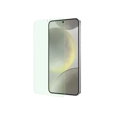 Abbildung von Belkin ScreenForce TrueClear Curve Displayschutz mit Blaulichtfilter, Samsung Galaxy S24 Display Schutzfolie, vollflächiger Schutz, blasenfreie Anbringung der enthaltenen Positionierungsschale