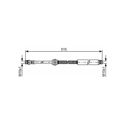 Abbildung von BOSCH 1 987 481 447 Bremsschläuche 490 M10x1 VOLKSWAGEN: Caddy 3 Kombi, Kastenwagen