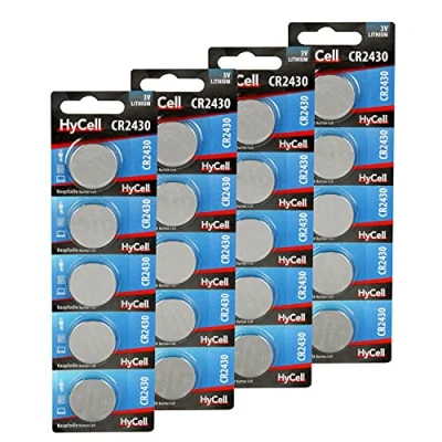Abbildung von HyCell 20er Pack Lithium Knopfzellen CR2430 3V Knopfbatterien 20 Stück Knopfzelle