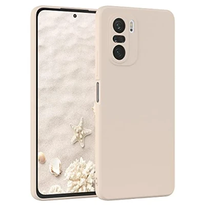 Abbildung von EAZY Case Silikonhülle für Xiaomi Mi 11i Hülle Silikon Beige weich stoßfeste Handyhülle Schutzhülle mit Kameraschutz Dünn Premium Schutz Cover TPU Phone Bumper in Taupe