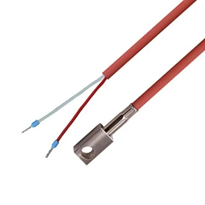 Abbildung von iOVEO 049OF02205 PT1000 Oberflächenfühler, Edelstahl Armatur, Temperaturfühler mit Silikon Leitung bis 200C