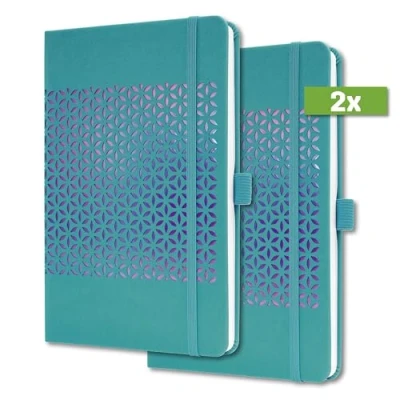 Abbildung von SIGEL J4215/2 Wochenkalender Jolie 2024, ca. A5, blau, Hardcover, Gummiband, Stiftschlaufe, Einstecktasche, 174 S., aus nachhaltigem Papier, Terminplaner, 2 Stück