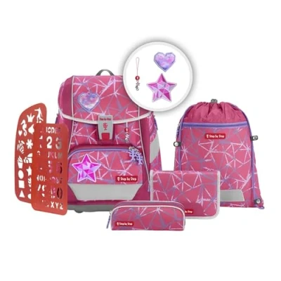 Abbildung von Step by 2in1 Plus Schulrucksack Set 6tlg. Star Stella