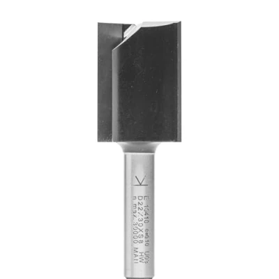 Abbildung von ENT 10418 Nutfräser HW, Schaft (S) 8 mm, Durchmesser (D) 22 NL 30 SL 32 GL 62 mm