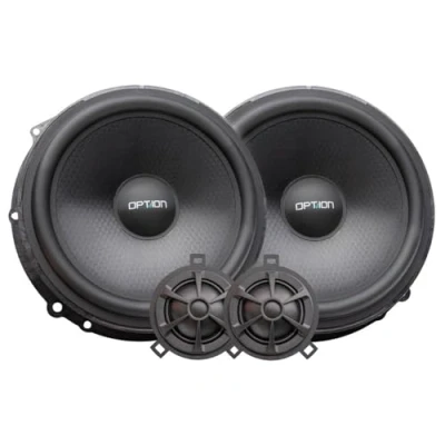 Abbildung von Option Lautsprecher kompatibel mit Seat Leon/Cupra Leon (Typ KL) Plug &amp; Play Front System 20cm 2 Wege Kompo, 100 Watt RMS, 4 Ohm, 91dB