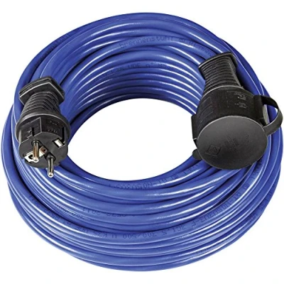 Abbildung von Brennenstuhl BREMAXX Verlängerungskabel (10m Kabel in blau, für den kurzfristigen Einsatz im Außenbereich IP44, Stromkabel einsetzbar bis 35 C und UV beständig)