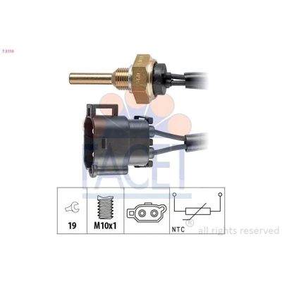 Abbildung von FACET 7.3110 Sensor, Kühlmitteltemperatur Made in Italy OE Equivalent