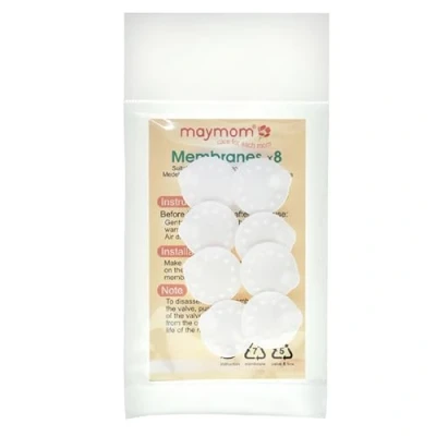 Abbildung von Maymom Membranen Ersatz für Medela Pump in Style Milchpumpe, Lactina, Swing und Symphonie Pumpen, 8er Pack ... (Weiß), Hergestellt Taiwan