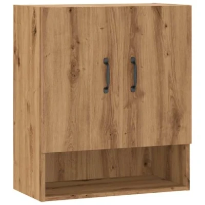 Abbildung von vidaXL Wandschrank Artisan Eiche 60x31x70 cm Holzwerkstoff, Schrank, Hängeschrank, wandmontierter Vitrinenschrank, Aufbewahrungsschrank