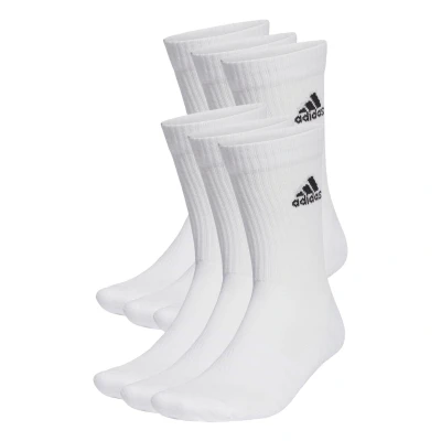 Abbildung von adidas Unisex Cushioned Sportswear Crew Socken, 6 Paar White/Black 31 33