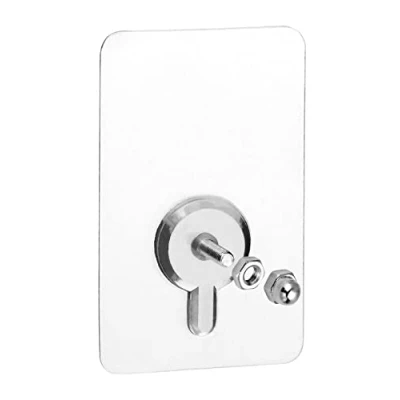 Abbildung von QWORK® 15 Stück Klebe Schrauben für Wandbefestigung 14mm Schraubstange 5 x 8 cm 10 kg Belastung Kleben Satt Bohren