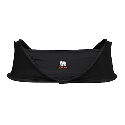Abbildung von Deryan Infant Baby Bett Pop Up Reisebett von Geburt bis 1,5 Jahre Leicht &amp; Kompakt Innerhalb 2 Sekunden aufgestellt inkl. Moskitonetz Reisetasche 98x60x32 cm
