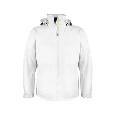 Abbildung von crazy4sailing Unisex Segeljacke Texel Regenjacke wasserdicht, Farbe:White, Größe:M