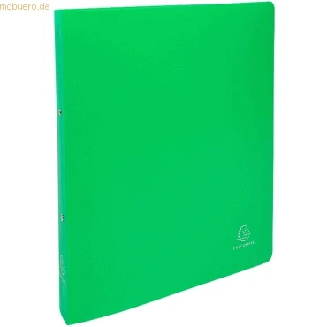 Abbildung von 15 x Exacompta Ringbuch Uni A4 Maxi PP 2 Ringe 30mm anisgrün