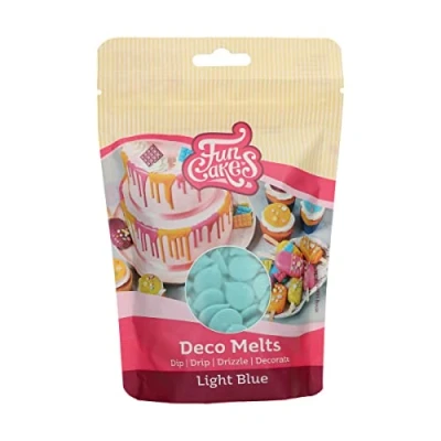 Abbildung von FunCakes Deco Melts Hellblau Tauchen, drippen, dippen und dekorieren! in der Mikrowelle schmelzen jede Form gießen, 250 g