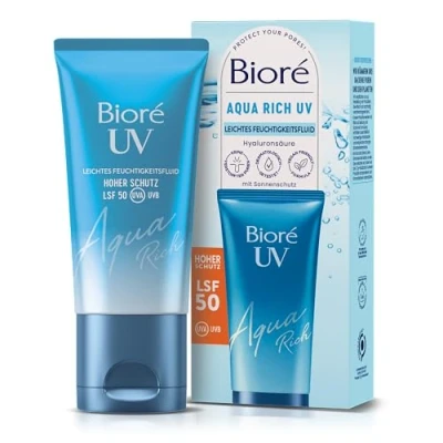 Abbildung von Bioré Sonnenschutzcreme BIORÉ Aqua Rich UV Feuchtigkeitsfluid LSF50