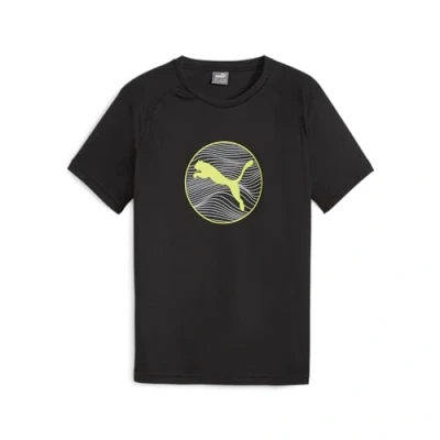 Abbildung von Puma Active Graphic Sport Tshirt für Kinder, Größe: 164, Black