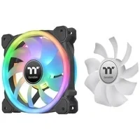 Abbildung von Thermaltake Swafan 12 RGB Lüfter TT Premium 3er Pack 120 mm wechselbare Lüfterblätter, schwarz