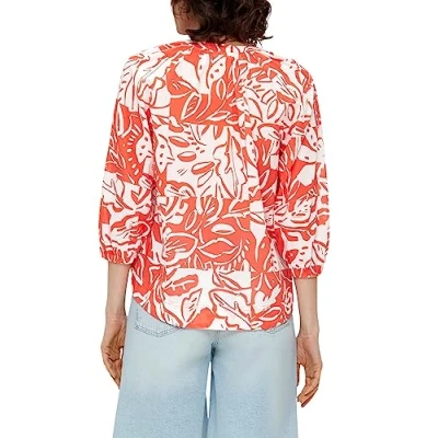 Abbildung von s.Oliver MIT Raffung Bluse, Damen, Größe: 34, Orange