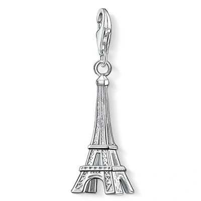 Abbildung von Thomas Sabo Damen Charm Anhänger Eiffelturm Paris Club 925 Sterling Silber 0029 001 12